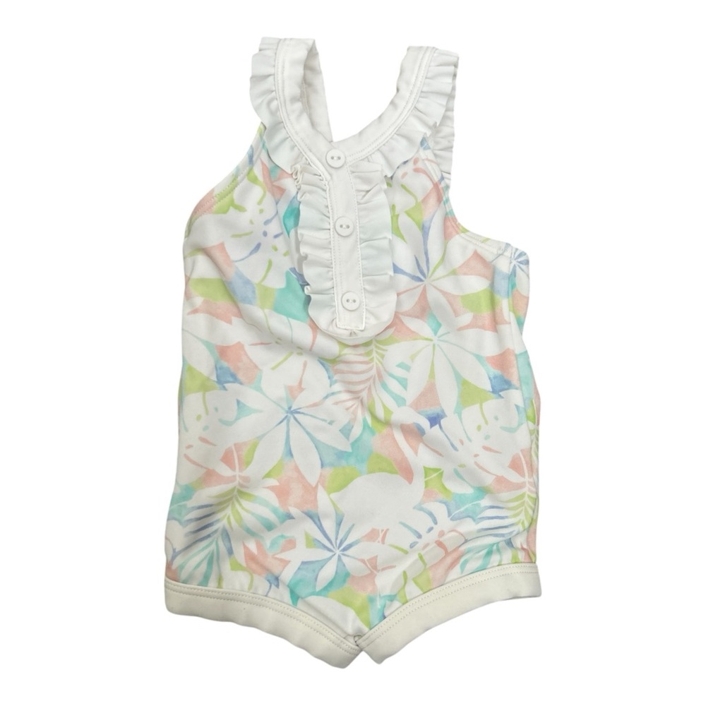 Janie and Jack Pastel Floral Kids Swim One Piece